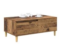 SKTQYQO Table basse avec tiroir en bois vieilli 90 x 50 x 35 cm
