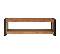 SKTQYQO Table basse en bois d'acacia massif marron 120 x 50 x 38 cm