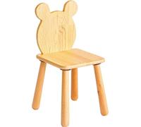 Skye Decor, Bear Chair, chaise pour enfant, 100 % PIN, chêne, 28 x 28 x 32 cm