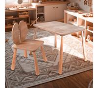 Skye Decor, BLTYZ-AKTV059, set de table pour enfants, chêne, 100 % MDF, 45 x 60 x 54 cm