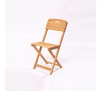 Skye Decor, chaise de jardin haut de gamme 100 % hêtre, 40 x 81 x 30 cm | Non vernie, traitée avec une lasure à base d'eau | Design rustique de couleur marron, idéale pour le jardin et la terrasse.