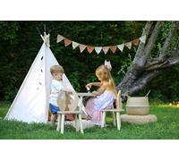 Skye Decor, ensemble de deux chaises Deer - marron, ensemble de table pour enfants, marron, 100 % MDF, 50 x 45 x 60 cm