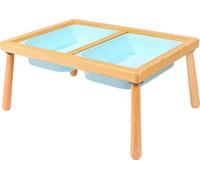 Skye Decor, Mini Table - Blue, table pour enfants, 100 % PIN, bleu, 53 x 74 x 40 cm