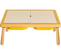 Skye Decor, Mini Table - Yellow, table pour enfants, 100 % PIN, jaune, 53 x 74 x 40 cm