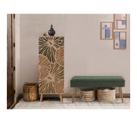 Skye Decor, Vegas Sonomo - 929 - 1070, ensemble de meubles d'entrée, Sonomo, panneaux de particules 100 % mélaminés, 50 x 38 x 135 cm