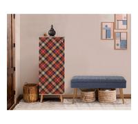 Skye Decor, Vegas Sonomo - 938 - 1048, ensemble de meubles d'entrée, Sonomo, panneaux de particules 100 % mélaminés, 50 x 38 x 135 cm