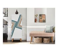 Skye Decor, Vegas White - 951 - 0900, ensemble de meubles d'entrée, blanc, panneaux de particules 100 % mélaminés, 50 x 38 x 135 cm