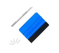 SkyGad Kit Papier Peint, 7 Pièces Marouflette Raclette Covering Voiture Kit d'emballage en Vinyle avec 1 Feutre, 1 Lame, 5 Lames, Kit Pose Film Vitre Raclette Plastique, Le Film De Fenêtre
