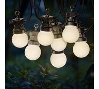 SKYLANTERN Guirlande Guinguette 6M Blanche - Guirlande Electrique 20 Bulbes Blancs - Guirlande Guinguette Decoration Romantique, Déco pour Terrasse et Jardin