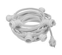SKYLANTERN Guirlande Guinguette IP65 10m Blanche Raccordable - Guirlande Lumineuse pour ampoule E27 10 Bulbes - Guirlande Guinguette Extérieure pour Terrasse Jardin Bar