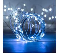 SKYLANTERN Guirlande Led Argent 4M - Guirlande Lumineuse Led 40 Leds - Guirlande Leds pour deco chambre, déco de Noël, ambiance poétique et romantique