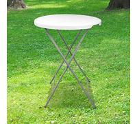 SKYLANTERN Lot de 5 Tables Hautes Mange Debout Pliante Grand Plateau 80 cm - Hauteur 1,10M - Table Pliante Mange Debout Grande Capacité idéal pour Cérémonies