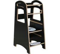 Skyline Tour debout et d'apprentissage Bébé à partir de 1 an Montessori Learning Tower Réglable en hauteur Tabouret marchepied Enfants Meubles d'intérieur Chambre d'enfants Tabouret marchepied Cuisine
