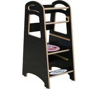 Skyline Tour debout et d'apprentissage Bébé à partir de 1 an Montessori Learning Tower Réglable en hauteur Tabouret marchepied Enfants Meubles d'intérieur Chambre d'enfants Tabouret marchepied Cuisine