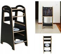 Skyline Tour debout et d'apprentissage Bébé à partir de 1 an Montessori Learning Tower Tabouret de marche Enfants Kitchen Helper Chaises hautes Enfants Tableau pliable
