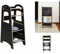 Skyline Tour debout et d'apprentissage Bébé à partir de 1 an Montessori Learning Tower Tabouret de marche Enfants Kitchen Helper Chaises hautes Enfants Tableau pliable