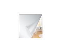SKYPRO 1 miroir carré adhésif en acrylique, 30 cm x 30 cm, ensemble de miroirs décoratifs muraux pour salle de bain, maison, chambre à coucher, épaisseur 1,5 mm