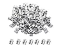 SKYPRO Lot de 200 manchons d'arrêt ronds pour câble métallique de diamètre en aluminium (M2, 2 mm)