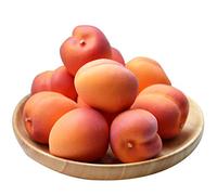Skyseen Lot de 8 fruits artificiels d'abricot réaliste pour la maison, la cuisine, la décoration de fête