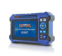 SKYSHL 1310nm/28dB+1550nm/26dB SM OTDR avec OPM+10G OPM+OLS+VFL+Carte des Événements+Perte Optique+Test Multifibre+Test de Câble RJ45 Testeur de Fibre Compatible avec APC&UPC SC+FC+ST+LC-SS305T-2A1
