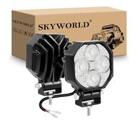 SKYWORLD 2 Pcs Mini Phare de Travail Led 12V 24V, 7 cm 2.8 pouces 16W
