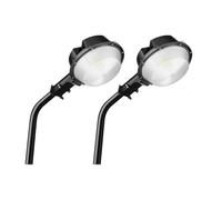 SKYWORLD 2x 100W Led Réverbère, 10000LM Lampadaire Projecteur Led Extérieur