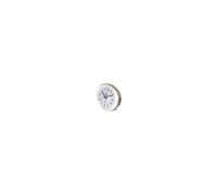Trevi - SL 3052 - Horloge réveil en Plastique doré, 10 x 8,4 x 5,4 cm