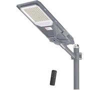 SL-4600W Lampadaire Solaire LED Extérieur 6500K, Projecteur IP67 Étanche Super Lumineux pour Jardin Garage
