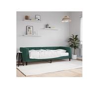vidaXL Slaapbank met matras 80x200 cm fluweel donkergroen3196662 Vert G