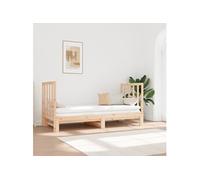 Slaapbank uitschuifbaar massief grenenhout 2x(90x190) cm3124767