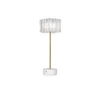 SLAMP Accordéon Lampe Portable Transparent/Blanc