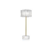 SLAMP Accordéon Lampe Portable Transparent/Blanc