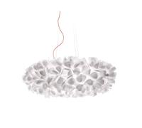 Slamp Clizia Suspension 130 Mama non Mama Pendelleuchte, blanc, câble transparent