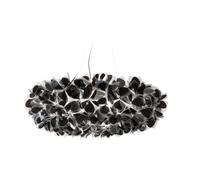 SLAMP lampe à suspension CLIZIA XL MAMA NON MAMA BLACK (Câble noir et rosette - Cristalflex®)