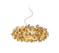 Slamp Clizia Suspension Large Mama non Mama Pendelleuchte, or, câble rouge