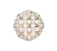 Mida Applique/ Plafonnier Grand Blanc/Or