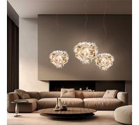 SLAMP Veli Aurea Suspension Grand Blanc/Or Avec Câble Rouge