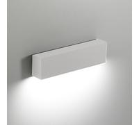 Slat Applique Led 4W Ip65 Rectangulaire En Aluminium Moulé Sous Pression Blanc Mat Pour Éclairage Intérieur Et Extérieur Dimensions 18X4,5X3 Cm