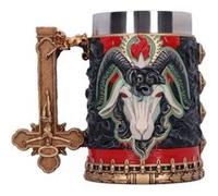Nemesis Now Chope Slayer Reign in Blood – résine, insert inox, peint à la main, noir/rouge, 15 cm