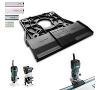 SLE Adaptateur de rail de guidage professionnel pour défonceuse Metabo FM 500-6 / FMV 18 LTX BL 8 pour défonceuse Makita/Bosch/Festool/Mafell