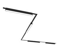 SLEDVENIA Système de rail LED complet 3 m 3 x 16 W 4000 K 100 W | 40 V Safe Touch - Sans danger au toucher. 5 configurations de montage, lumière ambiante anti-éblouissement (3000 K/4000 K)