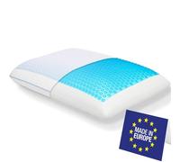 SLEEP COMFY Oreiller en Mousse à Mémoire de Forme avec Revêtement en Gel Rafraîchissant, Ergonomique, Oreiller Orthopédique pour Douleurs Cervicales, Les Personnes Dormant sur Le Côté, sur Le Dos