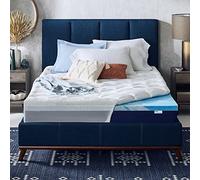 Sleep Innovations Surmatelas Double Couche en Mousse à mémoire de Forme en Gel rafraîchissant et Confortable, 10,2 cm, Taille complète, Housse de Dessus d'oreiller