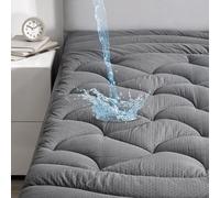 Sleep Zone Surmatelas imperméable Gris, surmatelas Doux en Relief de qualité supérieure, Housse de Protection de Matelas matelassée avec Poche Profonde élastique (Gris, lit Simple)