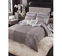 Sleepdown Caprice Glitz Parure de lit réversible Motif Vagues 200 x 200 cm