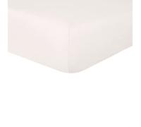 Sleepdown Drap-Housse 100% Pur Coton - Chaud, Confortable, Respirant, Super Doux, avec Poches très Profondes de 32 cm - Naturel - Super King Size, 5056557500642