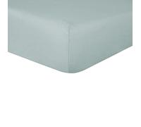 Sleepdown Drap-Housse 100% Pur Coton - Chaud, Confortable, Respirant - Super Doux - Poches très Profondes de 32 cm - Vert Sauge - Super King Size - 5056557501175