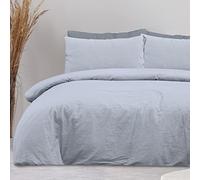 Sleepdown Parure de lit 100% Pur Coton avec Housse de Couette et taies d'oreiller - Doux et Facile d'entretien - King Size (230 x 200 cm)