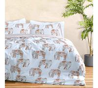 Sleepdown Parure de lit, Polycoton, Blanc Rouille., King