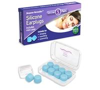 Sleepeze Remedies Bouchons D'Oreille Silicone 5 Bleu Paires, 27dB Moulable Bouchon Oreilles Anti bruit pour Dormir, Bouchon d'oreille de Natation, Earplug pour Sommeil, Ronflement, Voyage, Concerts